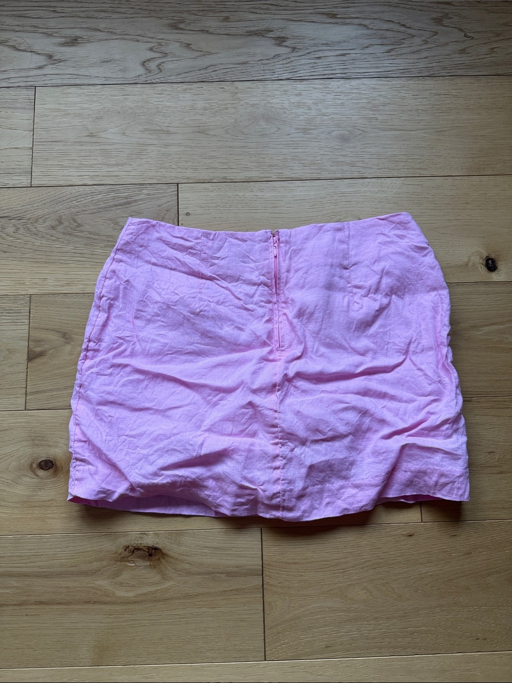 Lilly Pulitzer Nik Ric Rac Trim 100% Linen Pink Mini Skirt Retro Resortwear - Picture 5 of 8